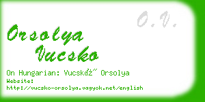 orsolya vucsko business card